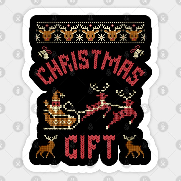 Ugly Christmas Sweaters  Perfect Christmas Gift Sticker by Urbanprint